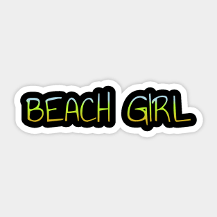 Summertime t-shirt designs Sticker